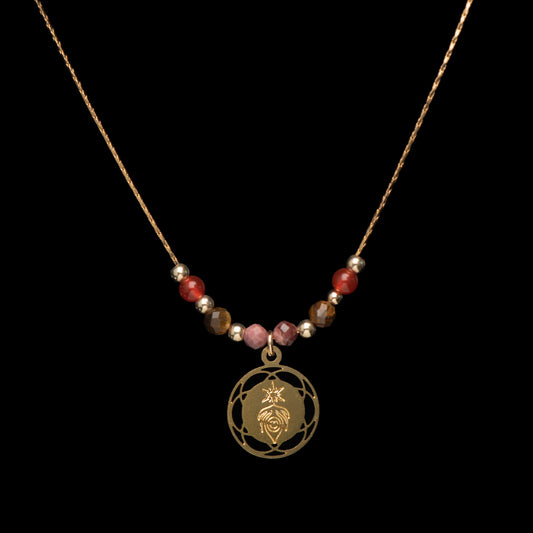 שרשרת זרע החיים חיבור לכוח החיים הראשוני- קרנליאן, רודנייט וטייגר איי